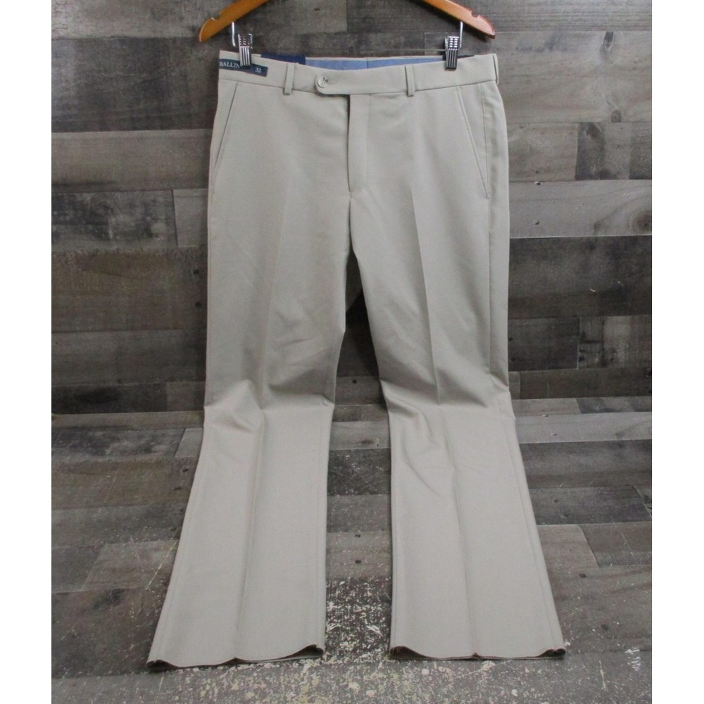 Ballin Dress Pants Mens 32 Stone Theo Bi-Stretch Comfort-EZE Unhemmed M55229378